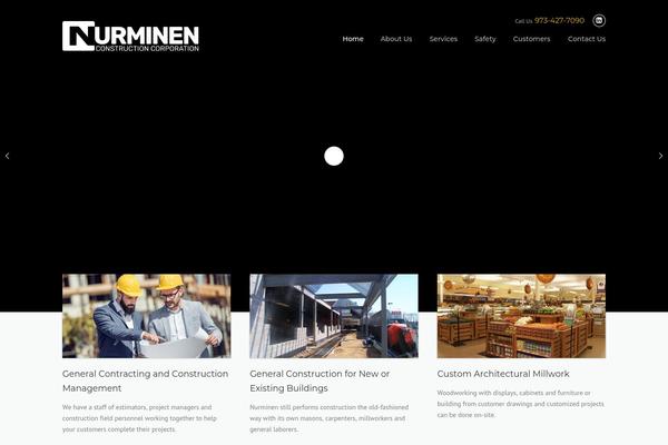 Construction-child theme site design template sample