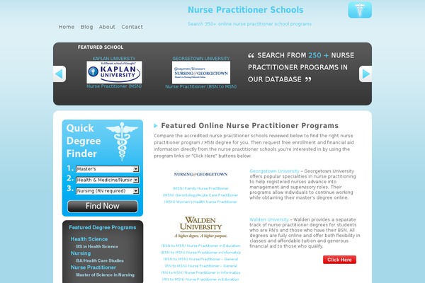 nursepractitionerschools.org site used Seotheme