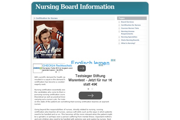 nursing-board.info site used Simple-blog