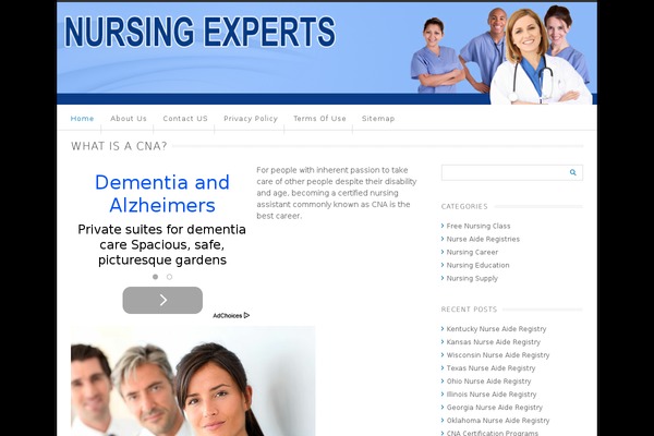 WordPress website example screenshot