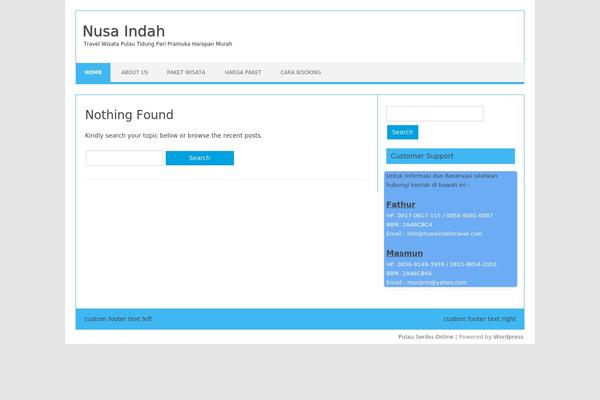 WordPress website example screenshot