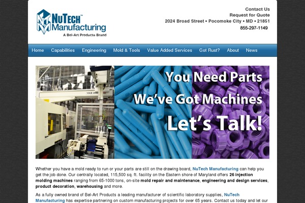 nutechcustom.com site used Nutech