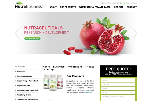 nutrabusiness.com site used Nutrbusiness