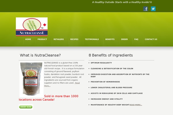 nutracleanse.biz site used Mins