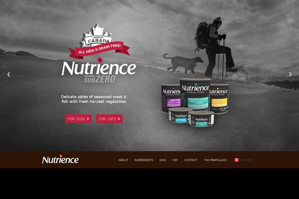 nutrience.ca site used Nutrience