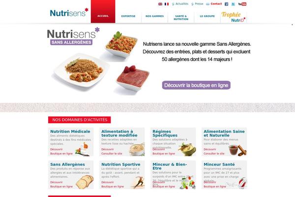 nutrisens.fr site used Nutrisens