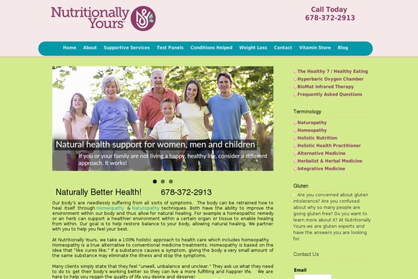 nutritionallyyours.net site used Nutyours