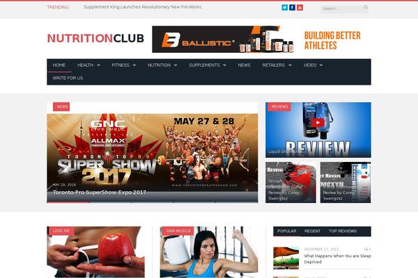 nutritionclub.ca site used Nutrition-club