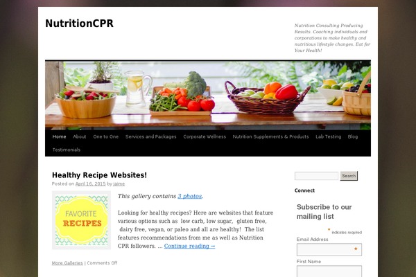 Twenty Ten theme site design template sample
