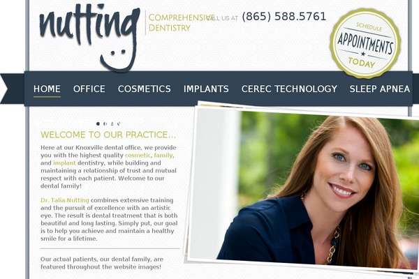 WordPress website example screenshot