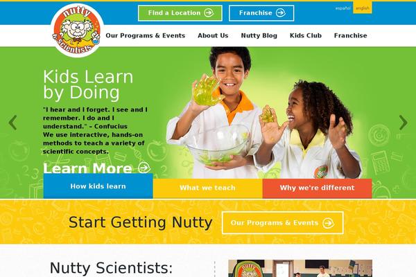nuttyscientists.com site used Nutty-scientists-website