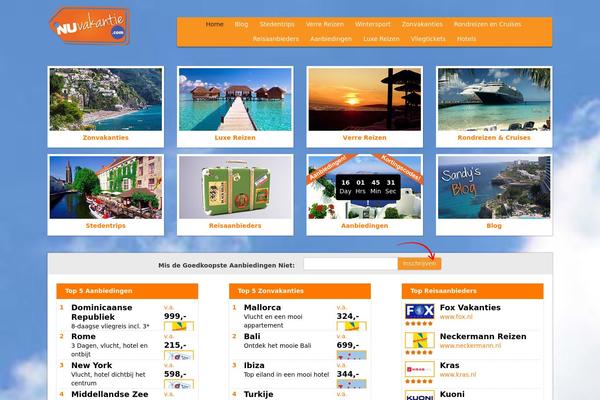 Travelblog theme site design template sample