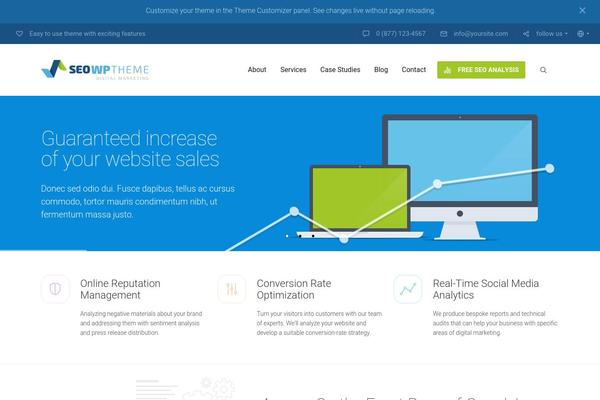 WordPress website example screenshot