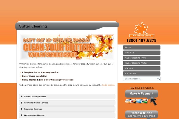 nvguttercleaning.com site used Nvservicegroupmaid