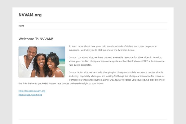 WordPress website example screenshot