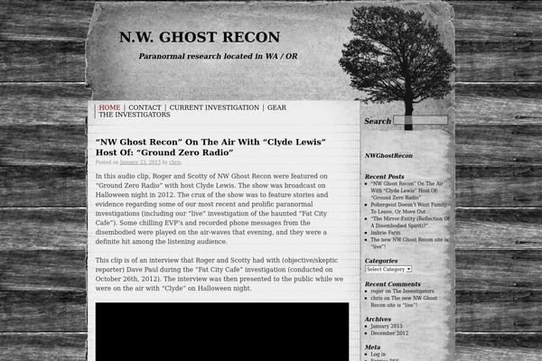 nwghostrecon.com site used Rustic