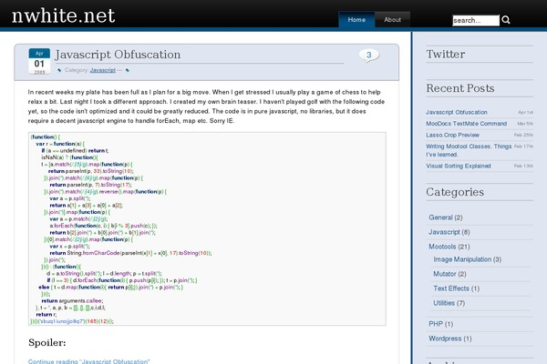 WordPress website example screenshot