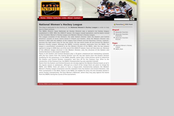 Hockey theme site design template sample