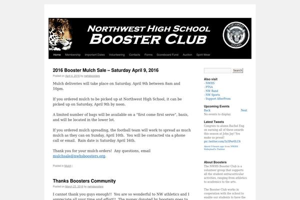 Twenty Ten theme site design template sample