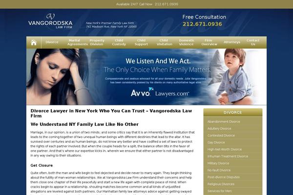 nydivorcefirm.com site used Eleven40 Pro
