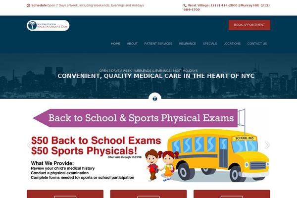 Medical-pro theme site design template sample