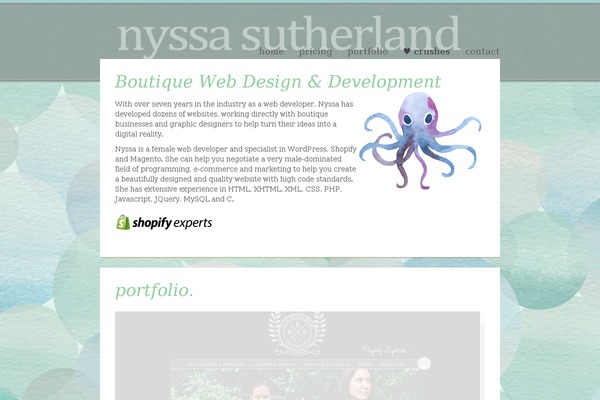 nyssasutherland.com site used Nyssa