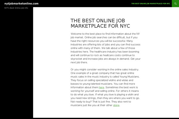 WordPress website example screenshot