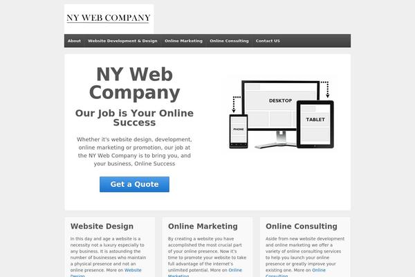 Responsive theme site design template sample
