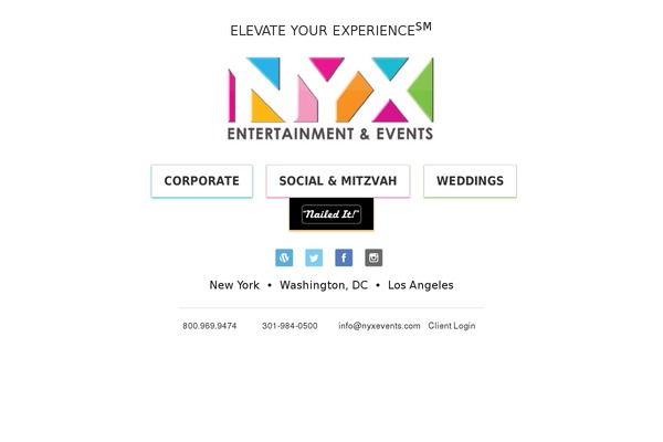 nyxevents.com site used Nyxevents