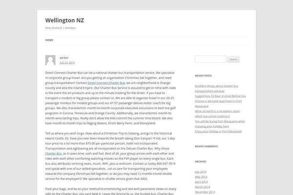 WordPress website example screenshot