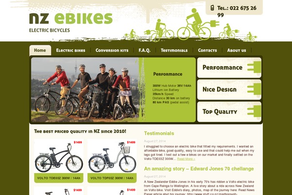 nzebikes theme websites examples