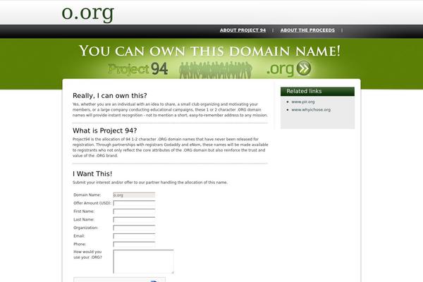 o.org site used Project94