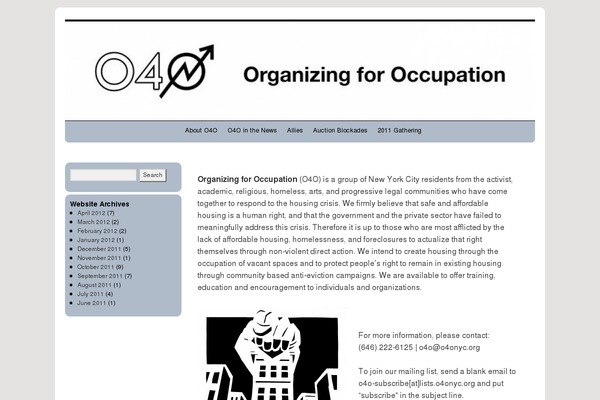 WordPress website example screenshot