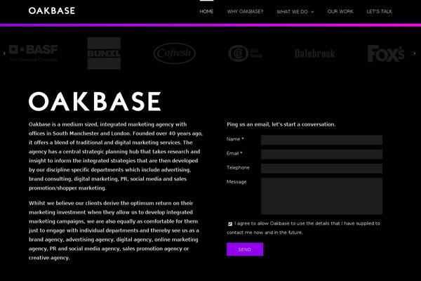 oakbase.co.uk site used Oakbase