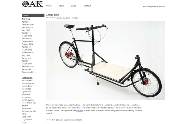 oakcycles.com site used Oak