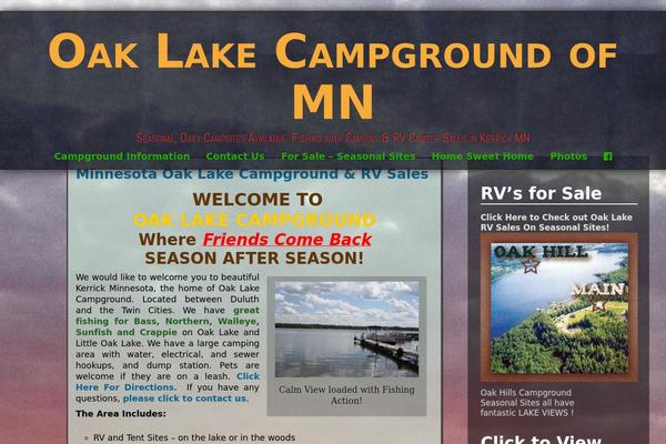 oaklakecampground.com site used Adventure-plus