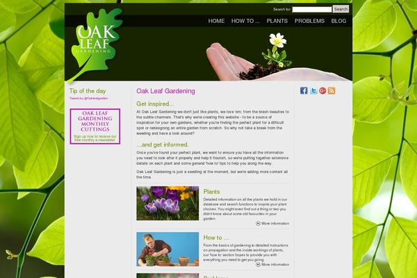 oakleafgardening.com site used Oakleafgardening