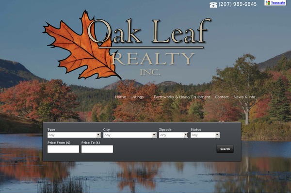 oakleafrealtyofmaine.com site used Oak_leaf