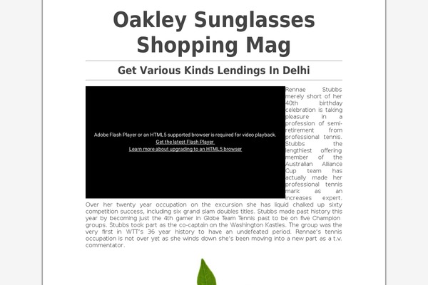 oakleysunglassesicheap.com site used The Landing Page