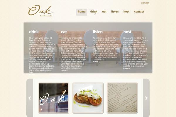 oaknola.com site used Theme-oak