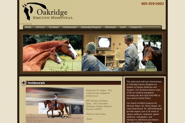 oakridgevet.com site used Startingpoint