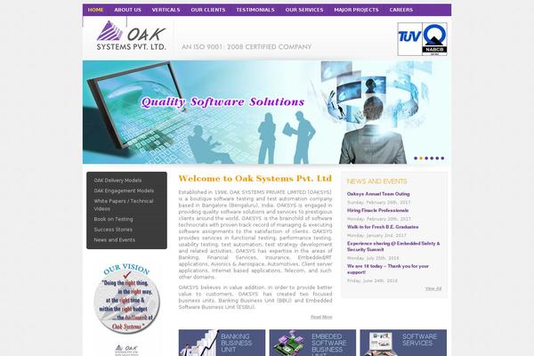 oaksys.net site used Oaksys-2022