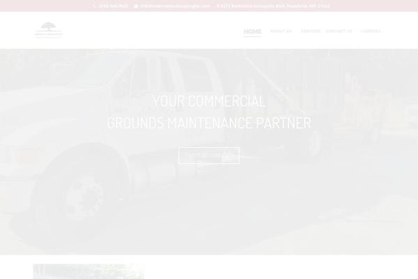 Landscaping theme site design template sample