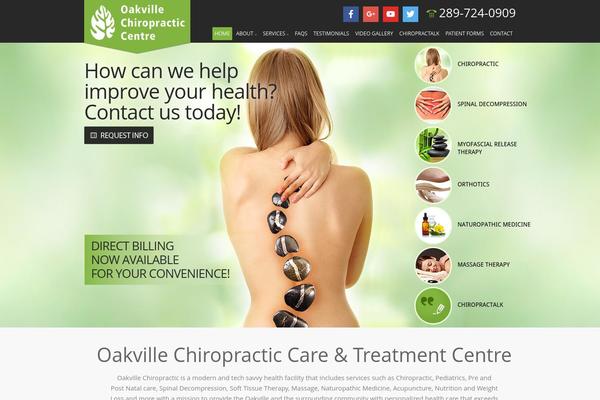oakvillechiropractic.com site used Oakville