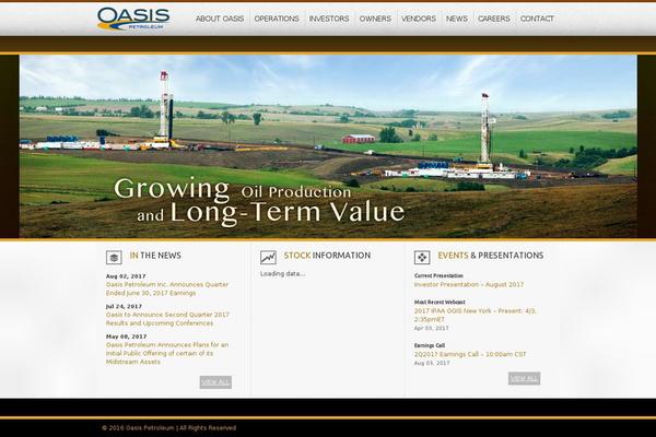 oasispetroleum.com site used Chord