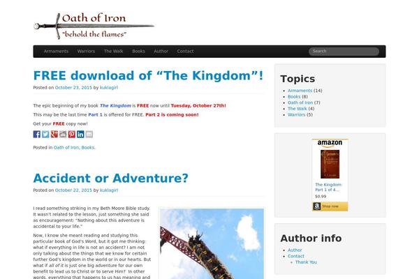 oathofiron.com site used The Bootstrap