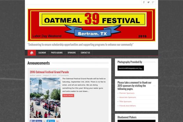 oatmealfestival.org site used Brickyard-premium