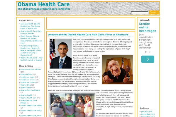 obama-health-care.org site used Newspapervr
