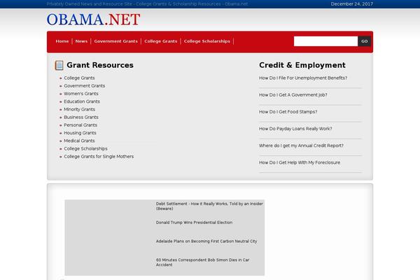 obama.net site used Obama
