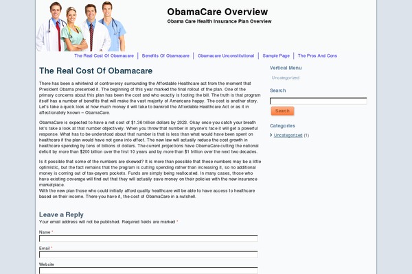 obamacareoverview.net site used Obamacare